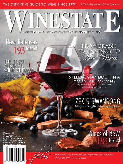 Title details for Winestate Magazine by Winestate Magazine - Available